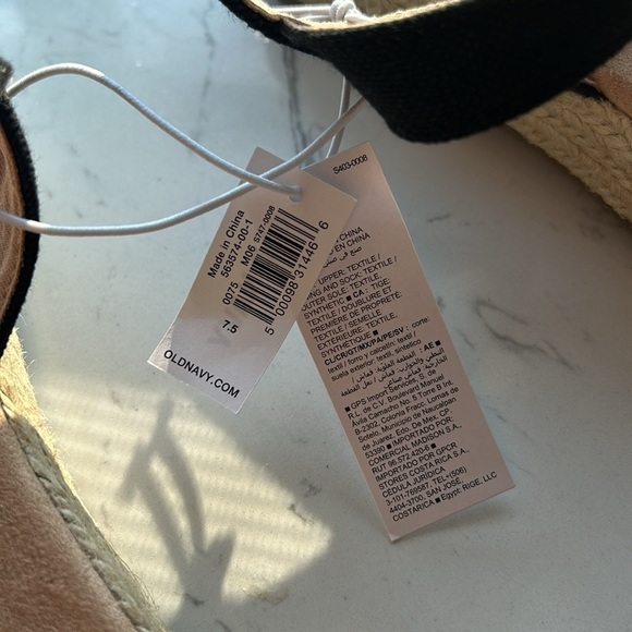 NWT Striped Canvas PlatformSandals - Picture 5 of 9